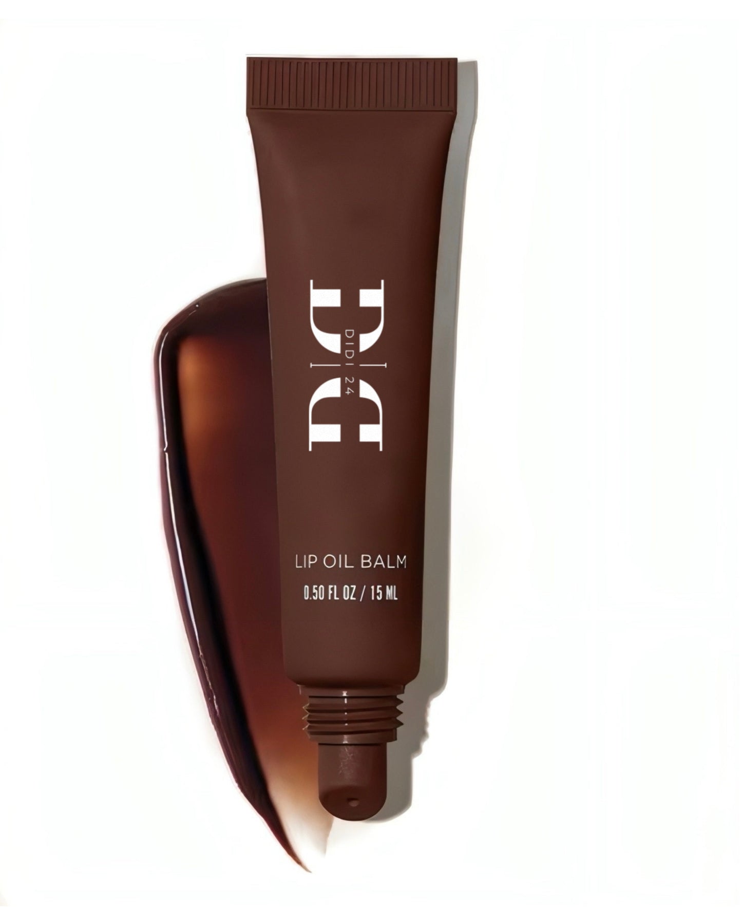 LIP OIL BALM CHOCOLATE de DIDI 24 BEAUTY: Bálsamo labial hidratante con color chocolate, enriquecido con ácido hialurónico, vitamina E, aloe vera y manteca de karité para unos labios suaves y radiantes.